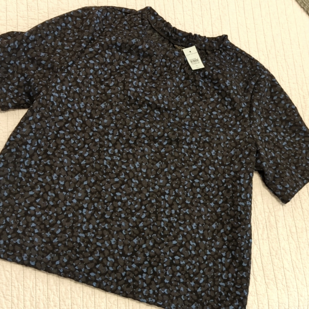 Ann Taylor Mockneck Blouse